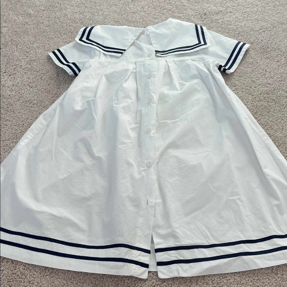 Beatrice & George White Cotton Sailor Dress - Picture 4 of 5